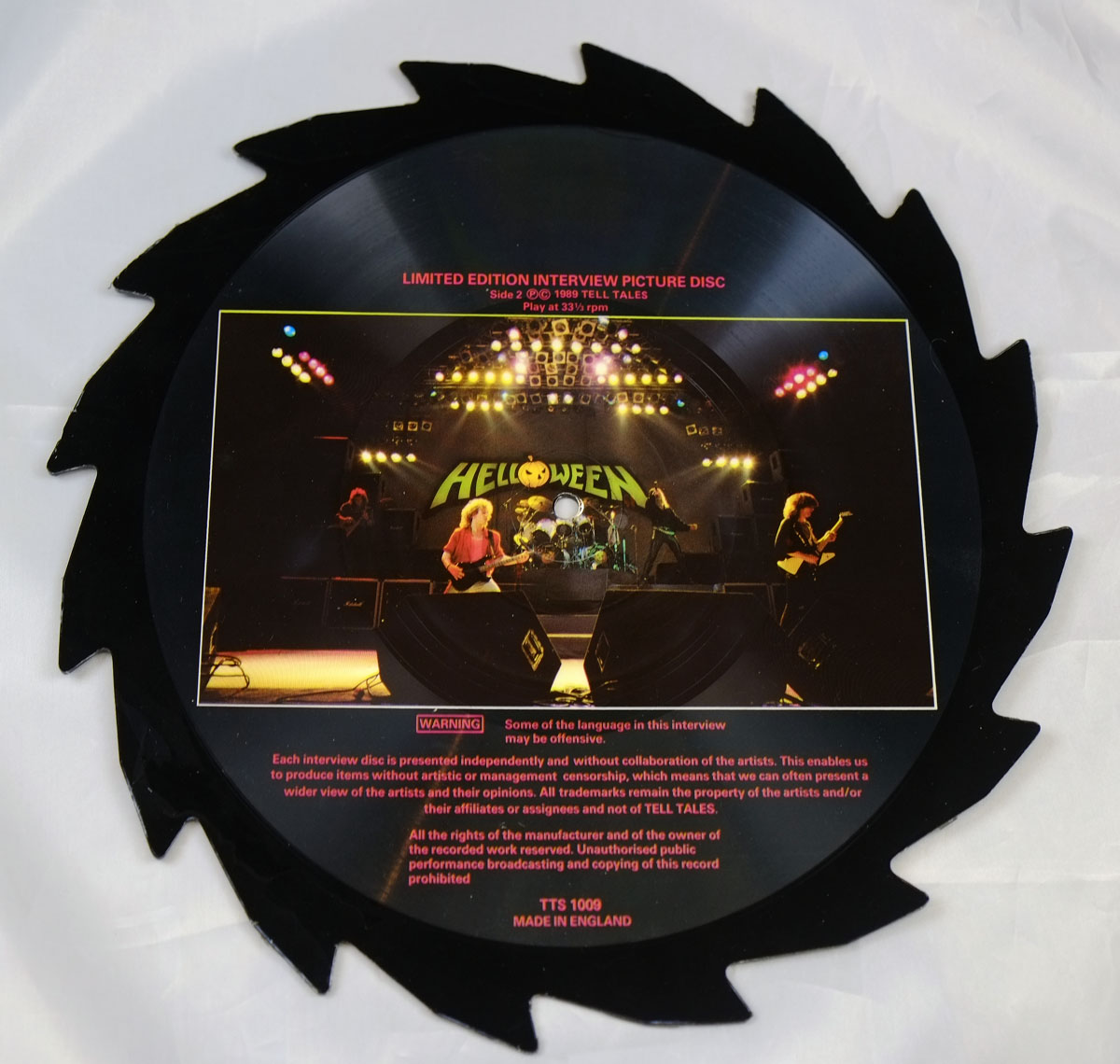 High Resolution Photo #2 HELLOWEEN Limited Edition Interview Picture Disc Vinyl Record